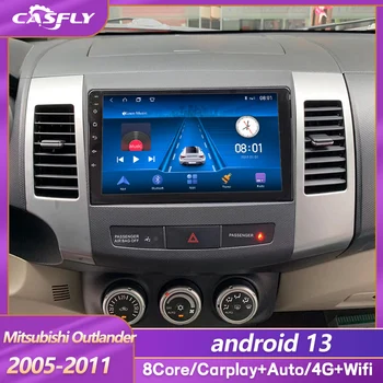 10-дюймовый Автомобильный Радиоприемник Android 12 Carplay для Mitsubishi Lancer 10 CY 2007-2017 Мультимедийный Видеоплеер 2 Din GPS IPS 4G Стерео DVD
