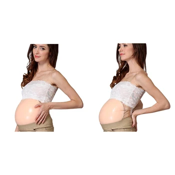 100% Силиконовый поддельный беременный живот, желейный живот, замаскированный беременный женский поддельный живот, реквизит для Хэллоуина