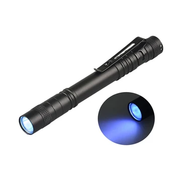 1шт 3 Вт Мини-УФ-фонарик 365нм Ультрафиолетовый фонарик Blacklight, детектор Мочи домашних животных, Водонепроницаемый фонарик для проверки валюты