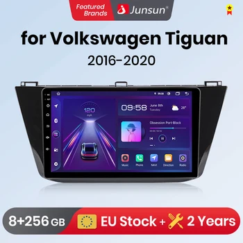 Junsun V1pro Android Авторадио для Фольксваген Тигуан 2016-2020 Carplay 4G Автомобильный Мультимедийный GPS 2din авторадио