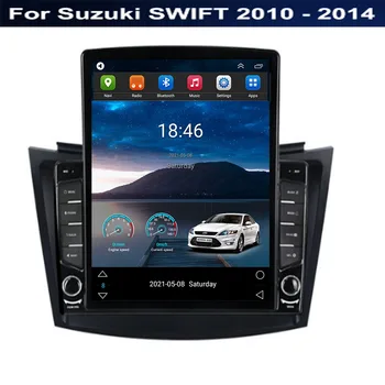 Для Tesla Style 2 Din Android 12 Автомагнитола Для Suzuki SWIFT 2010-2014 Мультимедийный Видеоплеер GPS Стерео Carplay RDS Камера