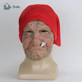 Прочная маска для курящих бабушек Простой и деликатный латексный головной убор для курящих бабушек Тонкой работы, удобный в носке